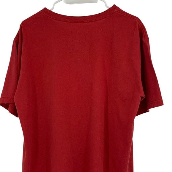 Disney Iron Man graphic T-shirt size L red marvel Mens EUC Short Sleeve 1963 - Picture 5 of 7